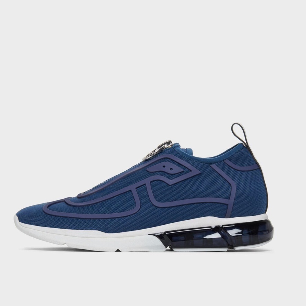 DKNY Nilli Navy Blue Zipper Pull Slip On Sneaker shoe size 6